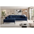 Corner sofa Elsolange L, Monolith 77, blue, H80x292x196