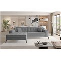 Corner sofa Elsolange L, Monolith 84, gray, H80x292x196