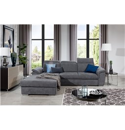 Угловой диван Eltrevisco L, Omega 13, серый, H100x272x216