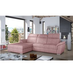 Угловой диван Eltrevisco L, Omega 91, розовый, H100x272x216