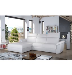 Угловой диван Eltrevisco L, Soft 17, белый, H100x272x216