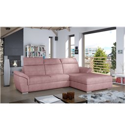Угловой диван Eltrevisco R, Omega 91, розовый, H100x272x216