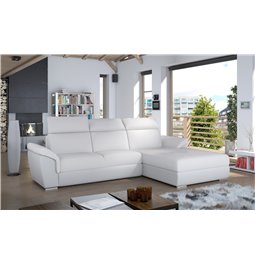 Угловой диван Eltrevisco R, Soft 17, белый, H100x272x216