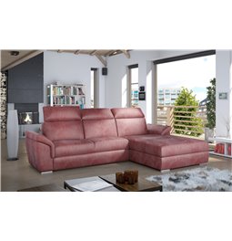 Угловой диван Eltrevisco R, Monolith 63, розовый, H100x272x216