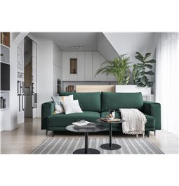 Sofa bed Edalia , Velvetmat 38, green, H90x260x95