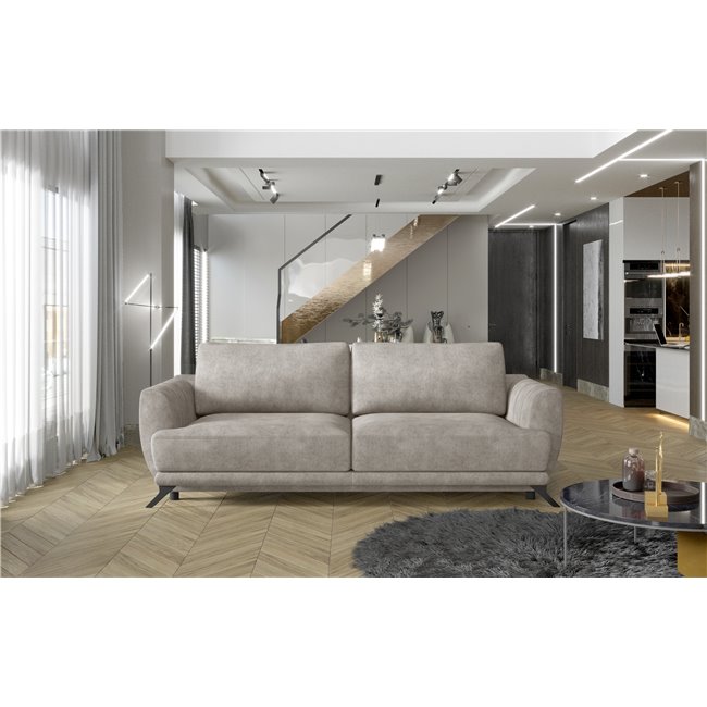 Sofa bed Elmego , Dora 21, beige, H90x242x95