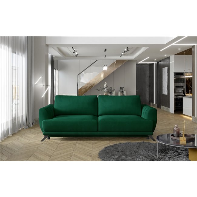 Sofa bed Elmego , Monolith 37, green, H90x242x95