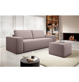 Sofa bed Elsilla , Gojo 101, pink, H96x260x104
