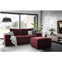 Sofa bed Elsilla , Loco 25, red, H96x260x104