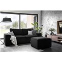 Sofa bed Elsilla , Marte 10, black, H96x260x104