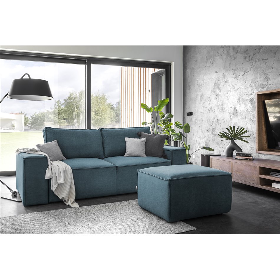Sofa bed Elsilla , Monolith 76, blue, H96x260x104