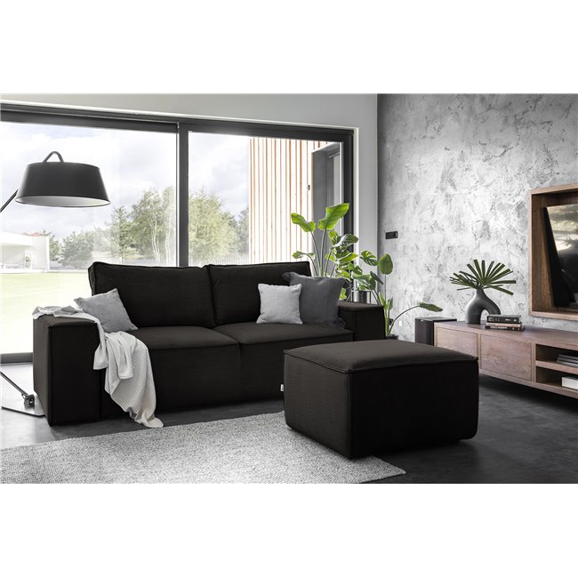 Sofa bed Elsilla , Nube 22, brown, H96x260x104