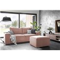 Sofa bed Elsilla , Nube 24, pink, H96x260x104