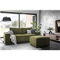 Sofa bed Elsilla , Nube 33, green, H96x260x104