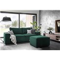 Sofa bed Elsilla , Nube 35, green, H96x260x104