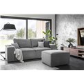 Sofa bed Elsilla , Nube 4, gray, H96x260x104