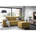 Sofa bed Elsilla , Nube 45, yellow, H96x260x104