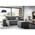 Sofa bed Elsilla , Nube 5, gray, H96x260x104