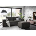 Sofa bed Elsilla , Riviera 97, gray, H96x260x104