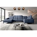 Corner sofa Elneviro R, Gojo 40, blue, H77x350x201