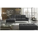 Corner sofa Eltorrenso R, Paros 06, gray, H98x265x53