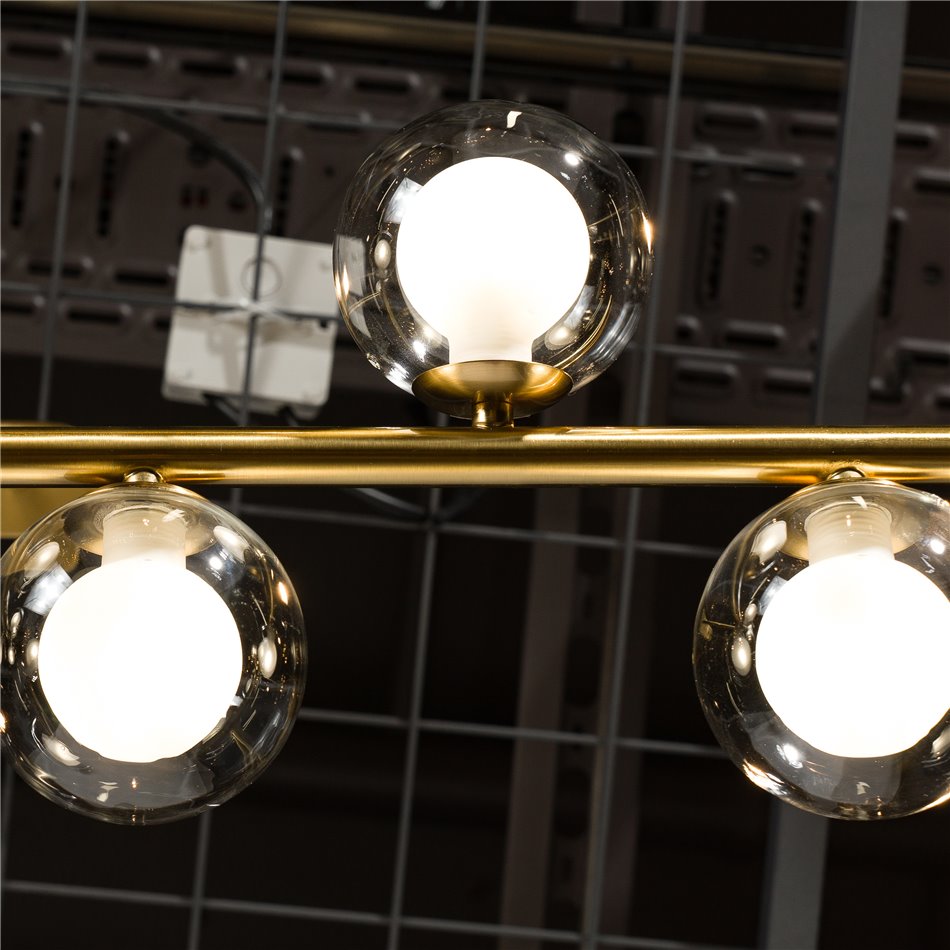Griestu lampa Caperi, zelta, D100cm, G9 8x5W