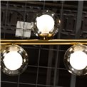 Pendant lamp Caperi, golden, D100cm, G9 8x5W