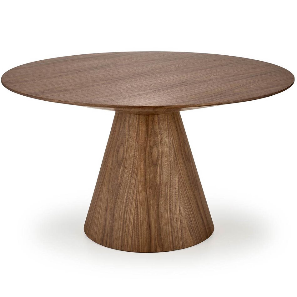 Dinner table Handerson, nut,  D137.5x28cm