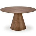 Dinner table Handerson, nut,  D137.5x28cm