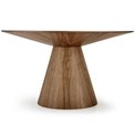 Dinner table Handerson, nut,  D137.5x28cm