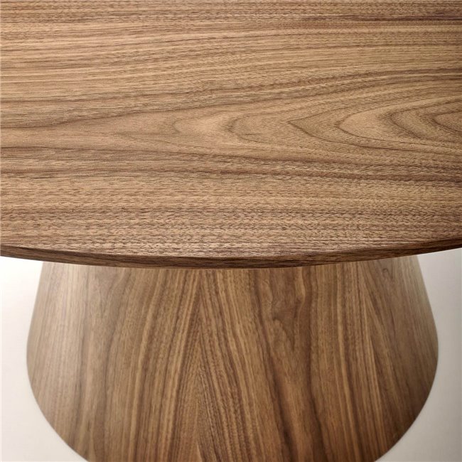 Dinner table Handerson, nut,  D137.5x28cm