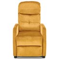 Arm chair folding Helipe, mustard,H103x84x76,seat.H48cm