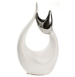 Sculpture Cat Nadja, ceramics, 7x13xH23cm