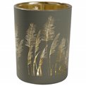 Glass stormlight Pampas Grass, H12.5xD10cm