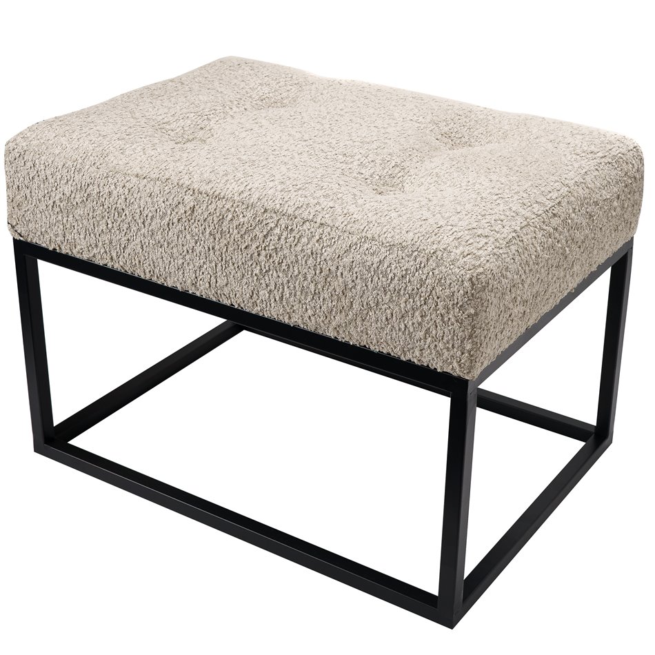 Bench Febe S, beige, 48x35x34cm