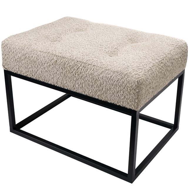 Bench Febe S, beige, 48x35x34cm