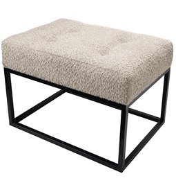 Bench Febe S, beige, 48x35x34cm