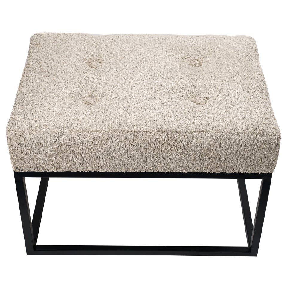 Bench Febe S, beige, 48x35x34cm