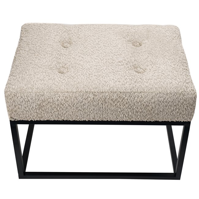 Bench Febe S, beige, 48x35x34cm