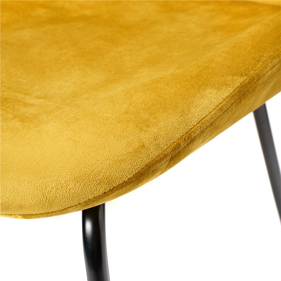 Dining chair Tammio, mustard, 88x58x46cm seat high 46cm