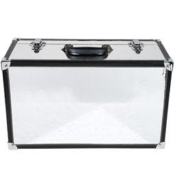 Wooden box Maella M, silver, 23x40x16cm