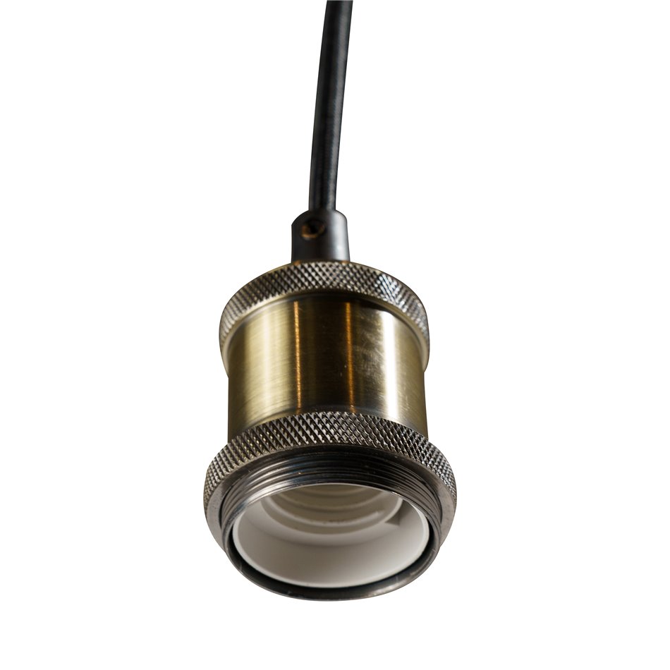 Griestu lampa zelta krāsā, D5cm, H26.5-146.5cm, E27, 40W(MAX)