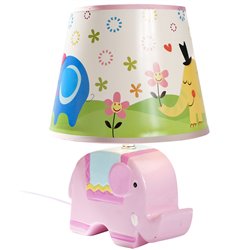 Galda lampa Elephant, rozā, 30x20x20cm E14 1x40W(MAX)