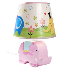 Galda lampa Elephant, rozā, 30x20x20cm E14 1x40W(MAX)