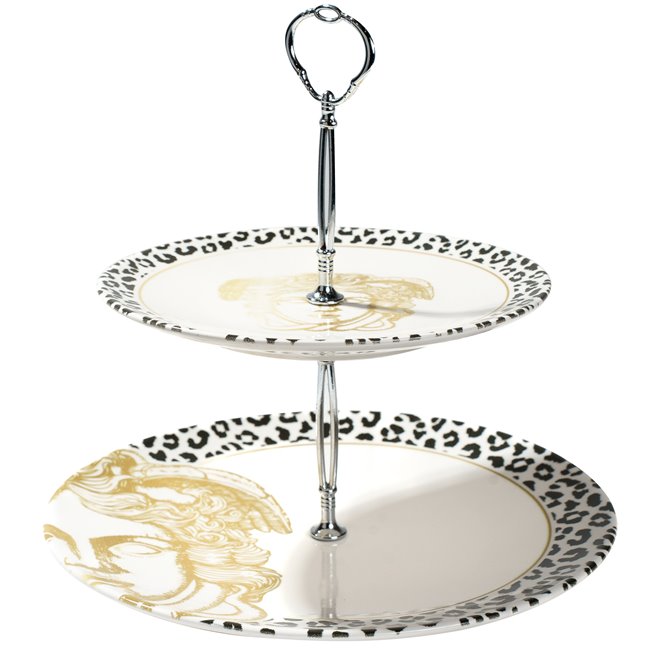 Cake plate Medusa 2-tier, ceramic, 25x26x26cm