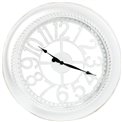 Plastic wall clock Intik, white, D60x5cm