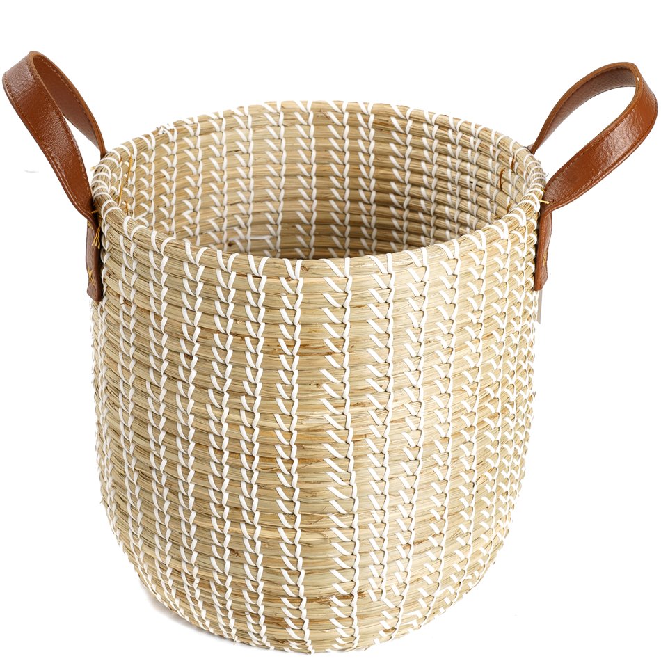 Basket Blasket S, seagrass, D32/23xH29/37cm