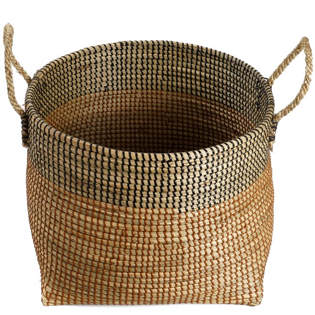 Basket Barllo L, seagrass, D42xH32cm