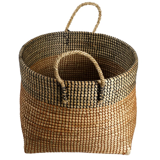 Basket Barllo L, seagrass, D42xH32cm