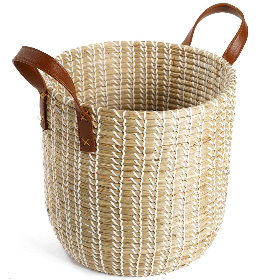 Basket Blasket S, seagrass, D32/23xH29/37cm